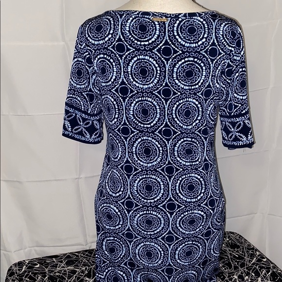 Michael Kors Blue shift dress sz SP - Picture 2 of 7